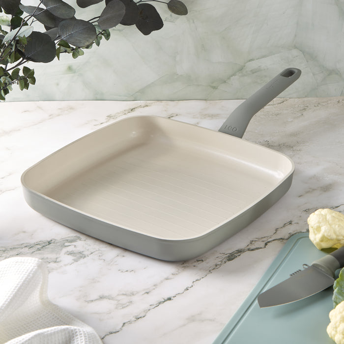 Image 5 of Shopberghoff Balance Non-stick Ceramic Grill Pan 11", Recycled Aluminum, Moonmist