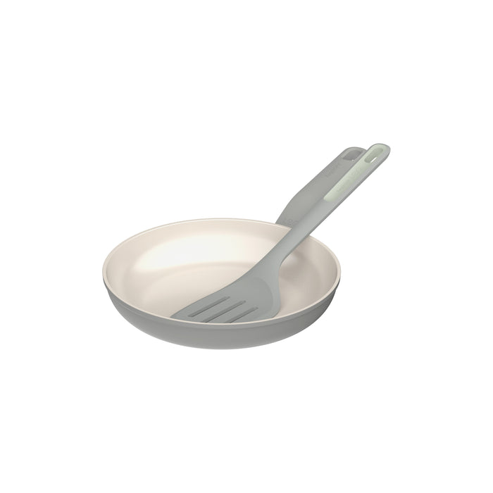 Image 1 of Shopberghoff Balance Non-stick Ceramic 2Pc Frying Pan 9.5" and Nylon Turner 13.75", Recycled Aluminum, Moonmist