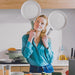 Image 8 of Shopberghoff Balance Non-stick Ceramic 2Pc Frying Pan 9.5" and Nylon Turner 13.75", Recycled Aluminum, Moonmist