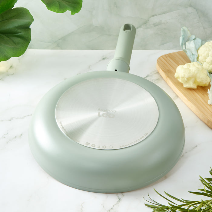 Image 3 of Shopberghoff Balance Non-stick Ceramic Frying Pan 10", Recycled Aluminum, Sage