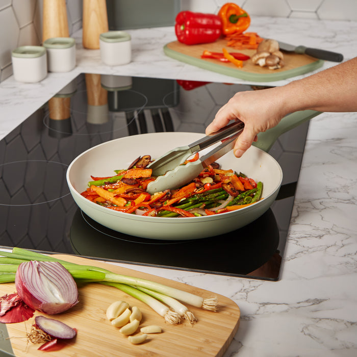 Image 3 of Shopberghoff Balance Non-stick Ceramic Frying Pan 12", Recycled Aluminum, Sage