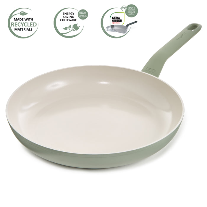 Image 11 of Shopberghoff Balance Non-stick Ceramic Frying Pan 12", Recycled Aluminum, Sage