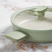 Image 3 of Shopberghoff Balance Non-stick Ceramic Sauté Pan (Long Handle) 10.25", 3.1qt. With Glass Lid, Recycled Aluminum, Sage