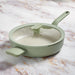 Image 11 of Shopberghoff Balance Non-stick Ceramic Sauté Pan (Long Handle) 10.25", 3.1qt. With Glass Lid, Recycled Aluminum, Sage