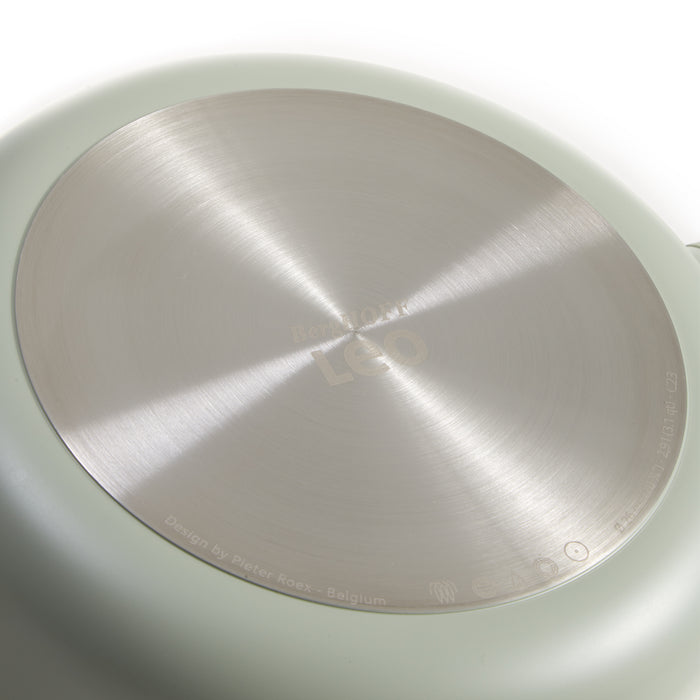 Image 4 of Shopberghoff Balance Non-stick Ceramic Sauté Pan 10.25", 3.1qt. With Glass Lid, Recycled Aluminum, Sage