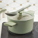Image 2 of Shopberghoff Balance Non-stick Ceramic Stockpot 8", 3.3qt. With Glass Lid, Recycled Aluminum, Sage
