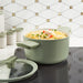 Image 3 of Shopberghoff Balance Non-stick Ceramic Stockpot 8", 3.3qt. With Glass Lid, Recycled Aluminum, Sage