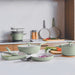 Image 5 of Shopberghoff Balance Non-stick Ceramic Wok Pan 11", 4.4qt. With Glass Lid, Recycled Aluminum, Sage