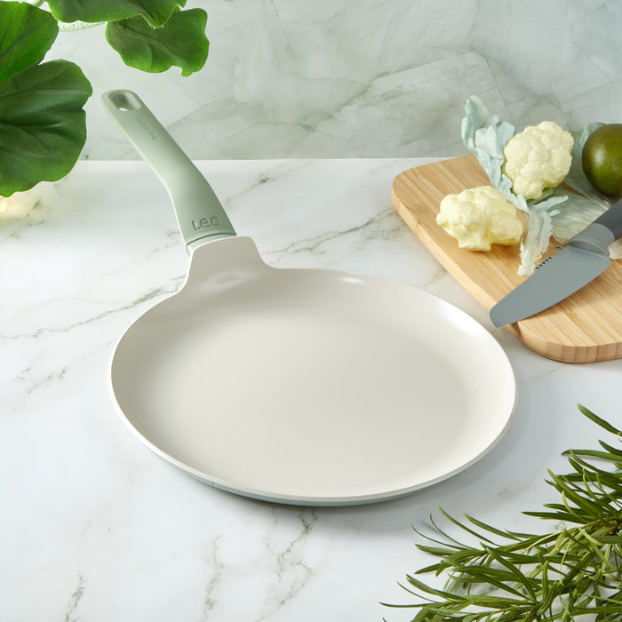 Image 2 of Shopberghoff Balance Non-stick Ceramic Pancake Pan 10.25", Recycled Aluminum, Sage