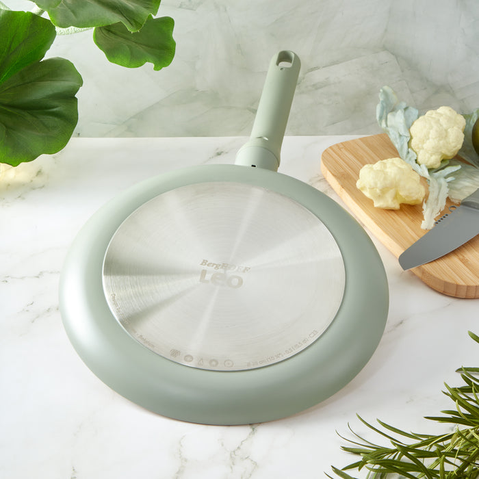 Image 4 of Shopberghoff Balance Non-stick Ceramic Pancake Pan 10.25", Recycled Aluminum, Sage