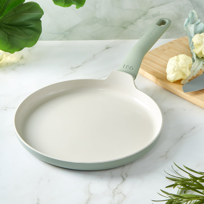 Image 3 of Shopberghoff Balance Non-stick Ceramic Omelet pan 10", Recycled Aluminum, Sage