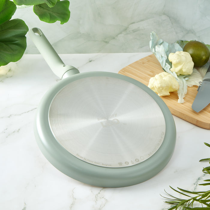 Image 4 of Shopberghoff Balance Non-stick Ceramic Omelet pan 10", Recycled Aluminum, Sage