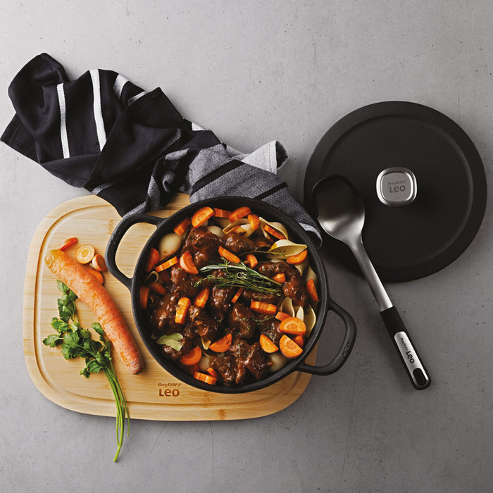 Image 2 of Shopberghoff Graphite Enamel Cast Iron Covered Stockpot 10.25", 6qt.