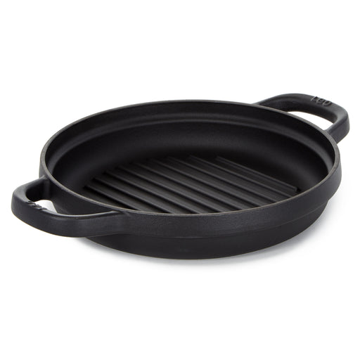 Image 1 of Shopberghoff Graphite Enamel Cast Iron Round Grill Pan 10.25"