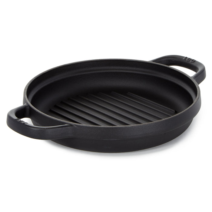 Image 1 of Shopberghoff Graphite Enamel Cast Iron Round Grill Pan 10.25"