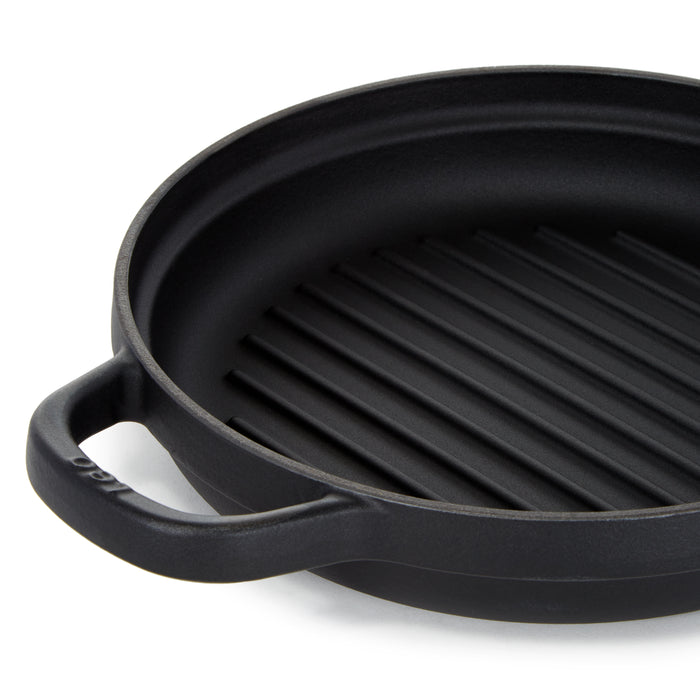 Image 8 of Shopberghoff Graphite Enamel Cast Iron Round Grill Pan 10.25"