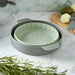 Image 2 of Shopberghoff Balance Non-stick Silicone Collapsible Steamer Basket & Strainer 10", Recycled Material, Sage