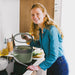 Image 8 of Shopberghoff Balance Non-stick Silicone Collapsible Steamer Basket & Strainer 10", Recycled Material, Sage