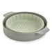 Image 9 of Shopberghoff Balance Non-stick Silicone Collapsible Steamer Basket & Strainer 10", Recycled Material, Sage
