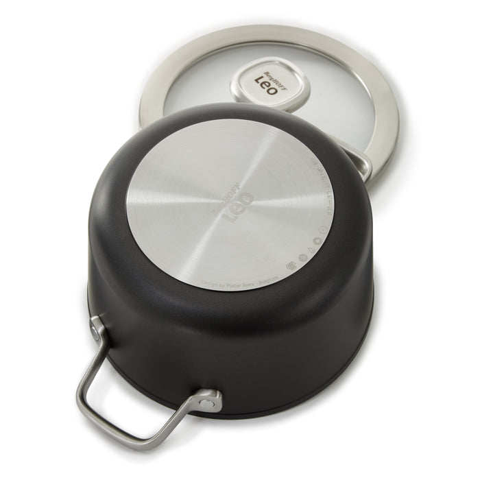 Image 3 of Shopberghoff Graphite Non-stick Ceramic Stockpot 8", 3.3qt. With Glass Lid, Sustainable Recycled Material