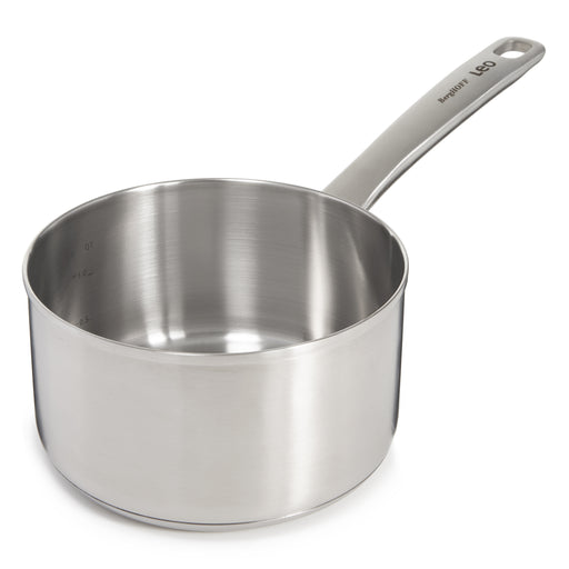 Image 1 of Shopberghoff Graphite Recycled 18/10 Stainless Steel Saucepan 6.25", 1.7qt.