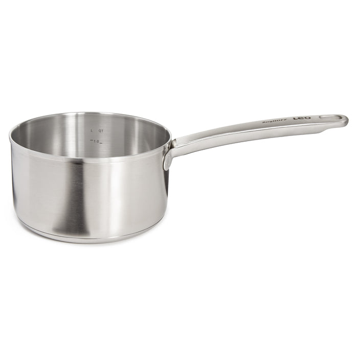 Image 5 of Shopberghoff Graphite Recycled 18/10 Stainless Steel Saucepan 6.25", 1.7qt.