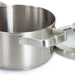 Image 4 of Shopberghoff Graphite Recycled 18/10 Stainless Steel Stockpot 6.25", 1.7qt. With Glass Lid