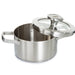 Image 5 of Shopberghoff Graphite Recycled 18/10 Stainless Steel Stockpot 6.25", 1.7qt. With Glass Lid