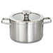 Image 1 of Shopberghoff Graphite Recycled 18/10 Stainless Steel Stockpot 8", 3.6qt. With Glass Lid