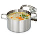 Image 5 of Shopberghoff Graphite Recycled 18/10 Stainless Steel Stockpot 8", 3.6qt. With Glass Lid