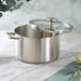 Image 2 of Shopberghoff Graphite Recycled 18/10 Stainless Steel Stockpot 10", 6.3qt. With Glass Lid
