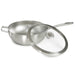 Image 6 of Shopberghoff Graphite Recycled 18/10 Stainless Steel Wok Pan 11", 5.2qt. With Glass Lid