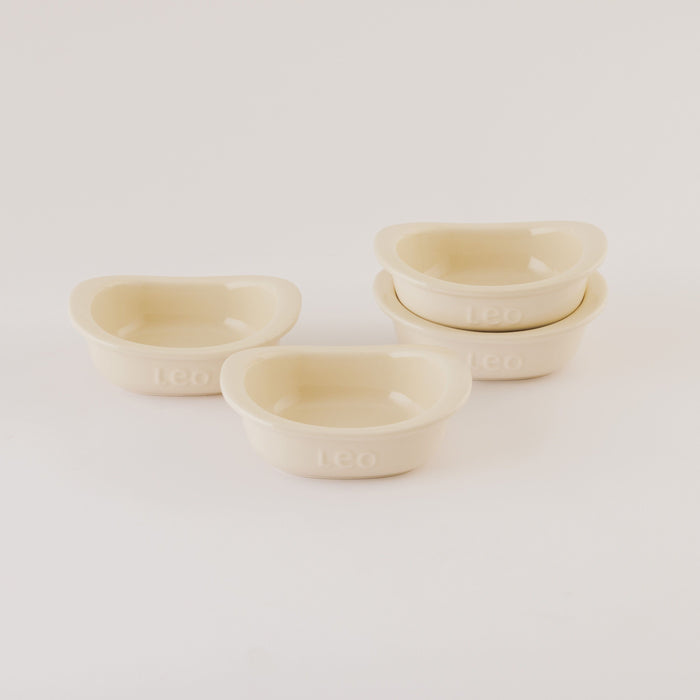 Image 8 of Shopberghoff Balance Stone 4Pc Ramekin Crème Brûlée set 4.25", 7oz., Moonbeam
