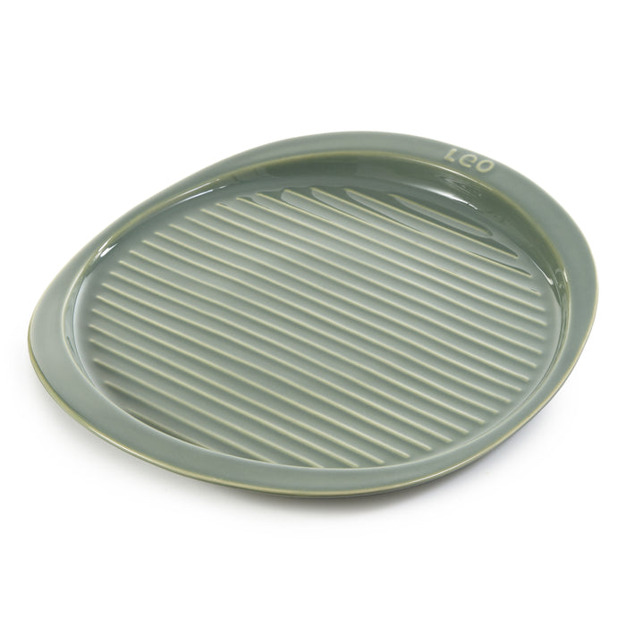 Image 1 of Shopberghoff Balance Stone Ribbed Pizza Tray 15.75", Sage
