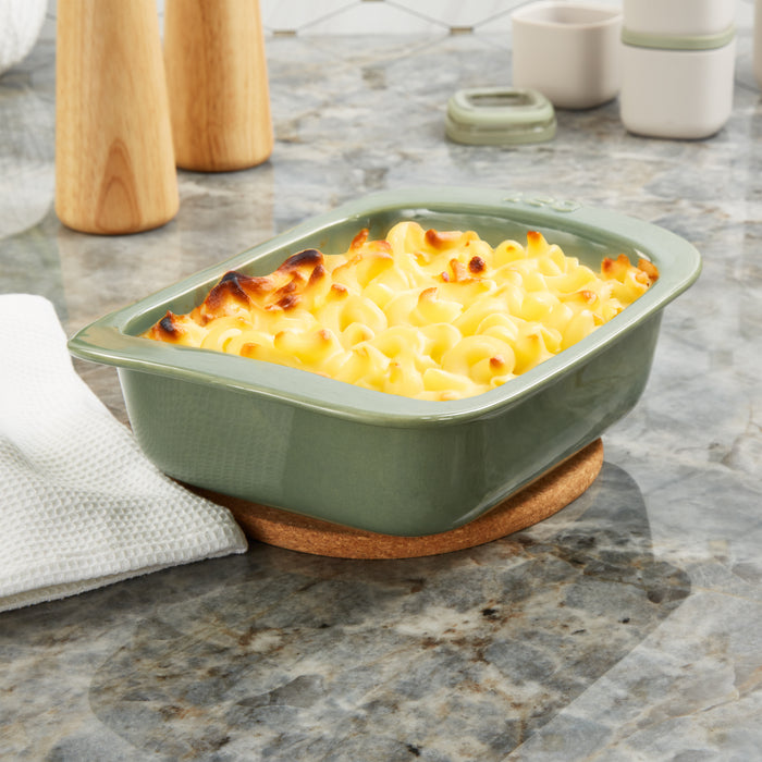 Image 2 of Shopberghoff Balance Stone Baking Dish 8", 1.27qt., Sage