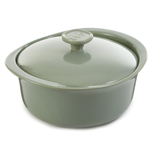 Image 1 of Shopberghoff Balance Stone Casserole 9.5", 4.5qt. With Stone Cover, Sage