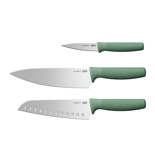 Image 1 of Shopberghoff Forest Stainless Steel 3Pc Advanced Knife Set, Recycled Material