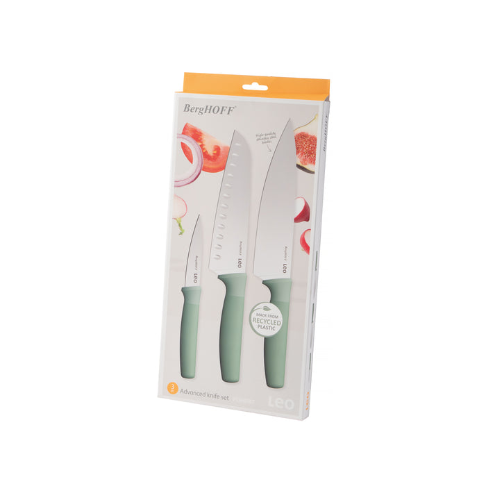 Image 8 of Shopberghoff Forest Stainless Steel 3Pc Advanced Knife Set, Recycled Material