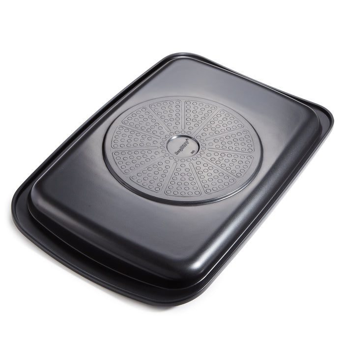 Image 2 of Shopberghoff Graphite Non-stick Recycled Cast Aluminum Teppanyaki Grill Plate 12.75"