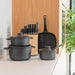 Image 8 of Shopberghoff Leo Stone+ Nonstick Ceramic 10" Stock Pot with Lid Recycled, 4.6qt