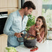 Image 5 of Shopberghoff Leo Stone+ Nonstick Ceramic 10" Stock Pot with Lid Recycled, 5.9qt