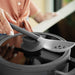 Image 3 of Shopberghoff Leo Stone+ Nonstick Ceramic 11" Wok Pan with Lid, 4.6qt