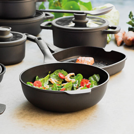 Image 2 of Shopberghoff Leo Stone+ Nonstick Ceramic 12" Wok Pan, 5.3qt
