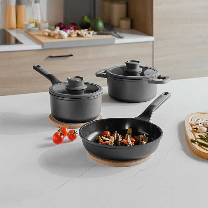 Image 5 of Shopberghoff Leo Stone+ Nonstick Ceramic 12" Wok Pan, 5.3qt