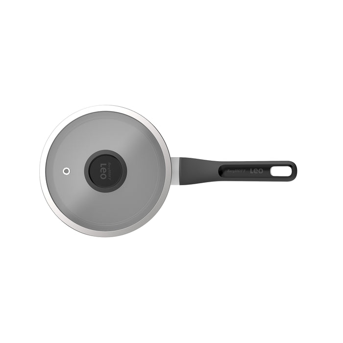Image 3 of Glints Nonstick Aluminum Saucepan 7", 2qt. With Glass Lid