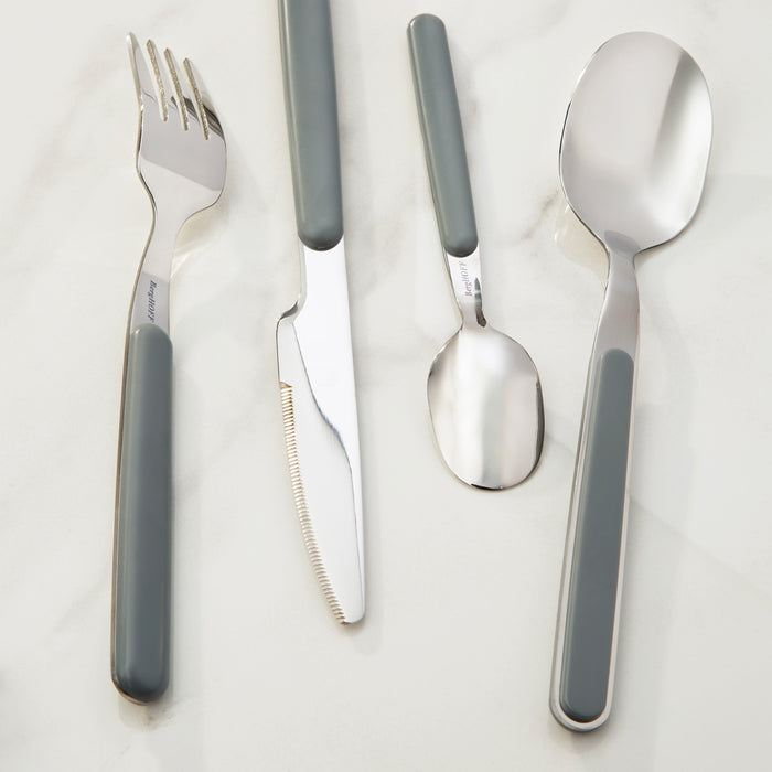 Image 3 of Shopberghoff Leo Balance Stainless Steel 24Pc Flatware Set, Dark Grey