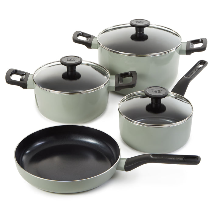 Image 1 of Shopberghoff Leo Glints 7Pc Ceramic Nonstick Cookware Set, Sage