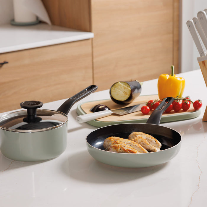 Image 8 of Shopberghoff Leo Glints 7Pc Ceramic Nonstick Cookware Set, Sage