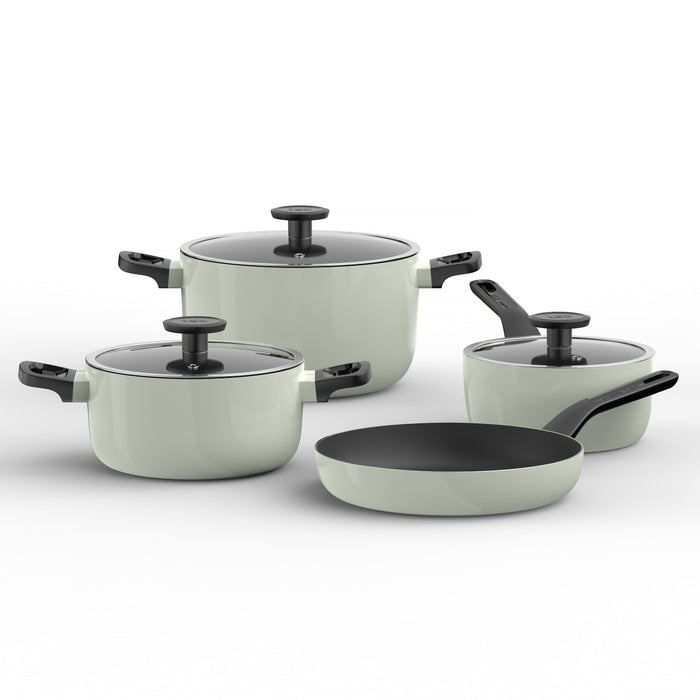 Image 9 of Shopberghoff Leo Glints 7Pc Ceramic Nonstick Cookware Set, Sage