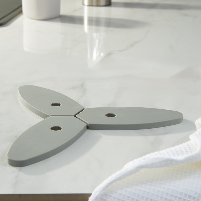 Image 6 of Shopberghoff Leo Balance Silicone Foldable and Magnetic Trivet 9.5", Moonmist
